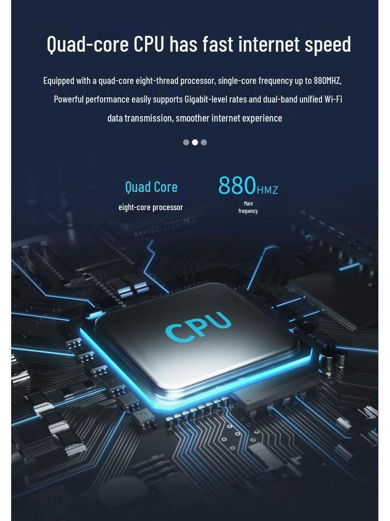 High-Power Wireless Gigabit Router for Full Home Coverage and Strong Wall Penetration