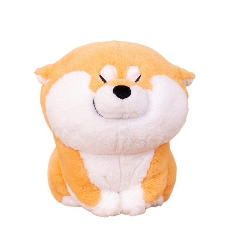

Adorable Japan Shiba Inu Dog Stuffed Animals Plushie Lying Puppy Toy Cartoon Hug Throw Pillow Nap Sleep Bed Cushion Gift for Boy 24cm