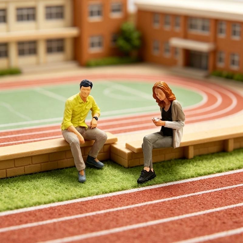 Decorative Resin Miniature People Models 1:64 Size Sitting Figure Sculpture Suitable for DIY Projects & Family Activity