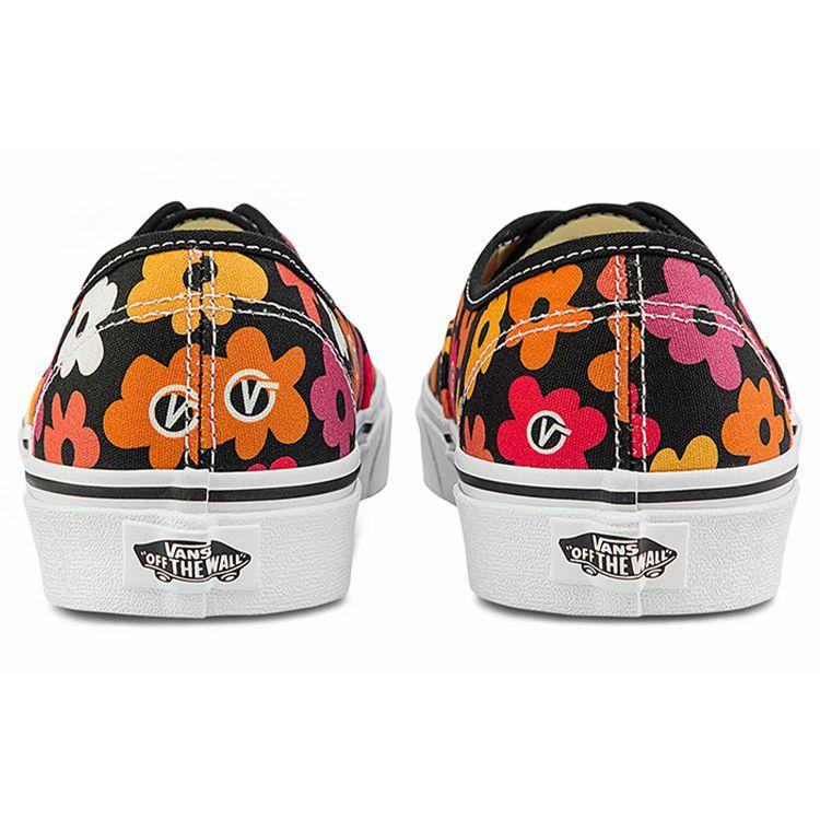 Vans Authentic Flower Print Unisex Sneakers Multi-Color Black VN000QERBML