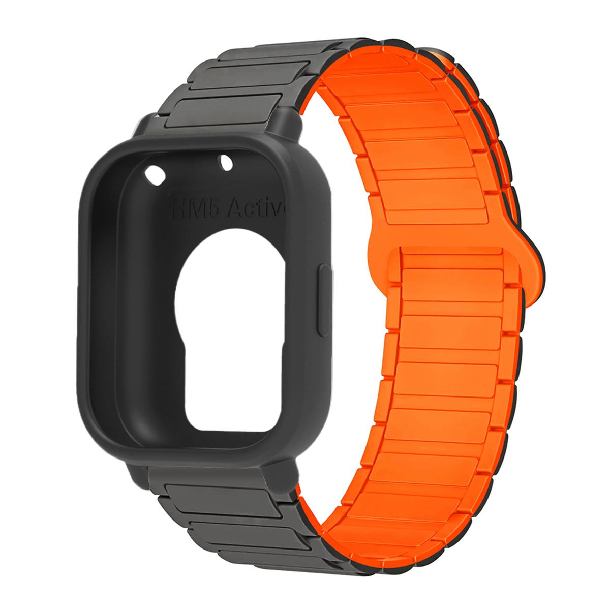 

Захисний чохол+силіконовий ремінець для Xiaomi Redmi Watch 5 active/5 Lite Повний захист екрану ТПУ М який чохол та магнітний спортивний ремінець Redmi Watch 5 Active