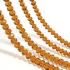 1 Strand Faceted Crystal Glass Beads Brown Loose Spacer Beads For Jewelry Making DIY Bracelet Necklace Accessories 3/4/6/8/10mm
