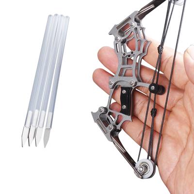 Juguete de Tiro con Arco Mini Acero Inoxidable Arco a Juego Juguete de Descompresión Accesorios de Práctica de Tiro con Arco para Interiores y Exteriores