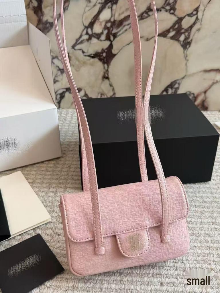 Luxury 26C Cowhide Flap Bag - Jennie Style Single Shoulder Hobo Bag