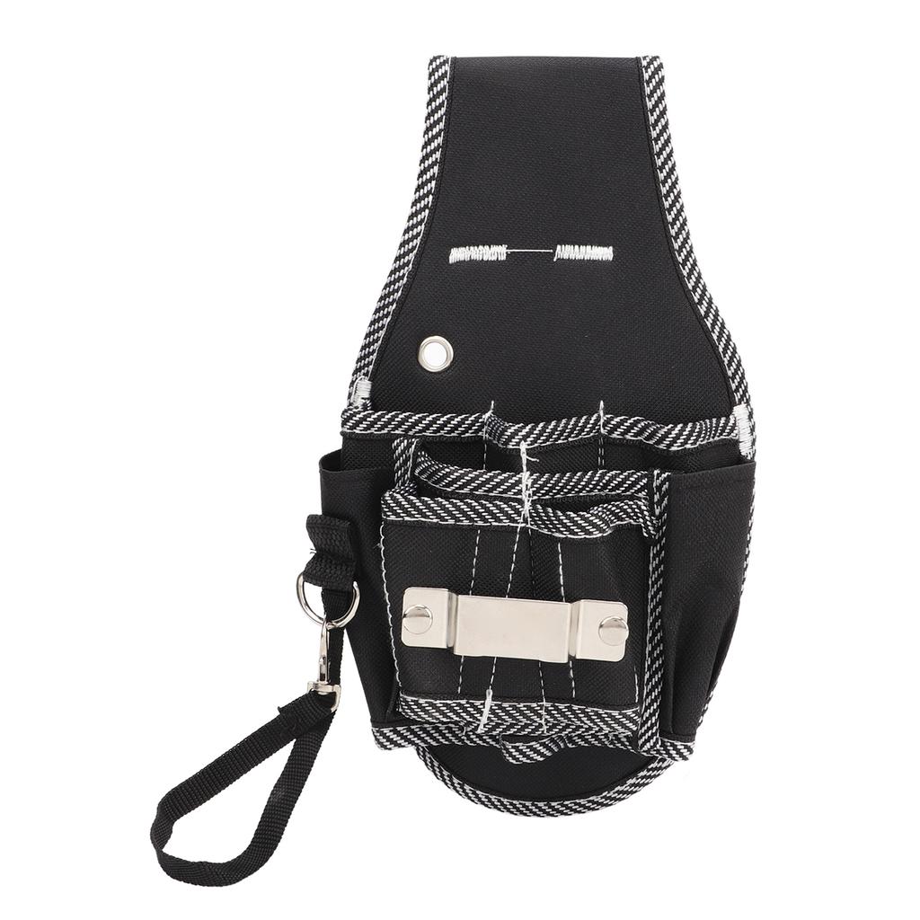 Woodworking Tool Belt Oxford Cloth Electrician Waist Hanging Tool Bag Hardware Tool Waist Bag Small Black