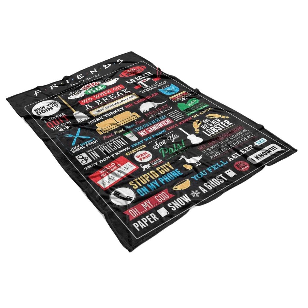 Giving Gifts As a Friend's Gesture Printed Blanket for Sofa Bed Travel Camping Living Room Office Conditioning Blanket