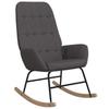 Vidaxl Rocking Armchair, Dark Grey, Upholstered In Fabric