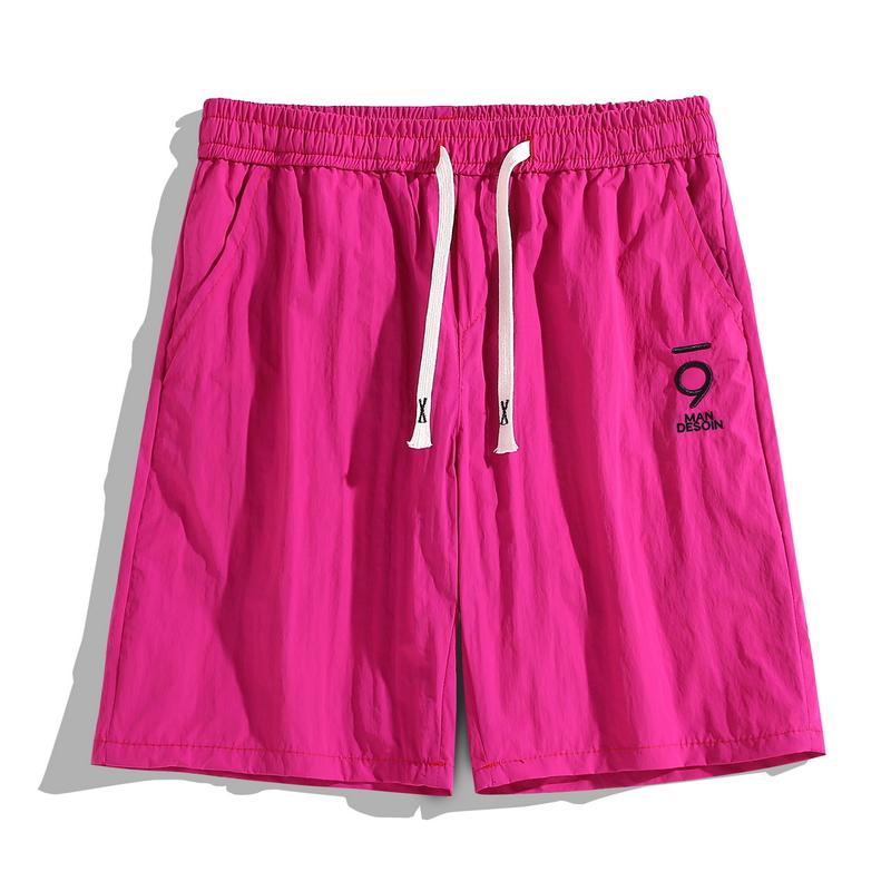 

Летние повседневные шорты для мужчин, винтажная одежда, летние шорты больших размеров с эластичной резинкой на талии 5XL(84kg-93kg) розы красного