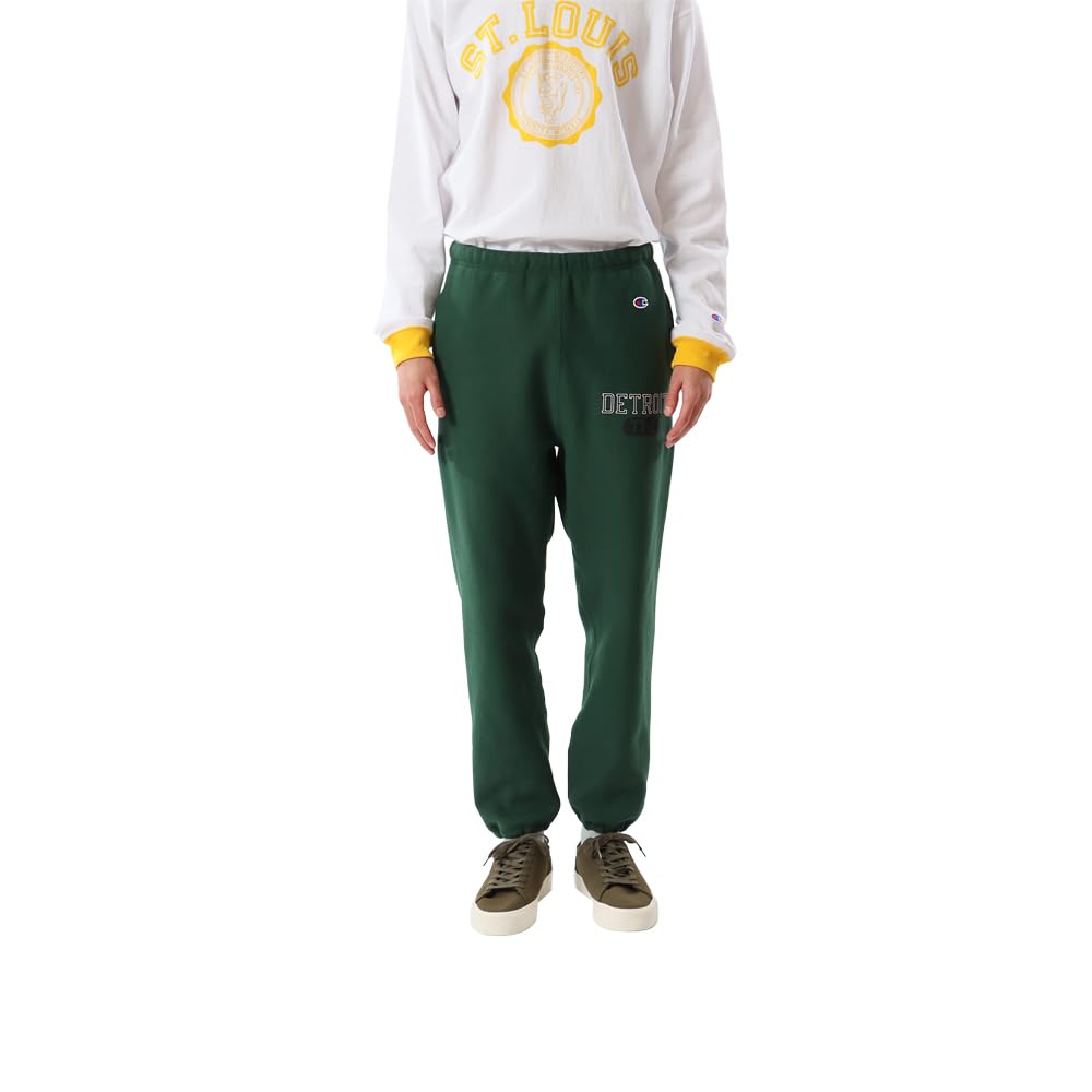 

Champion Cotton USA Ribbed Graphic Print Reverse Bottle Size XL Men s 11.5oz Weave® Sweatpants, C3-Y214, Green,