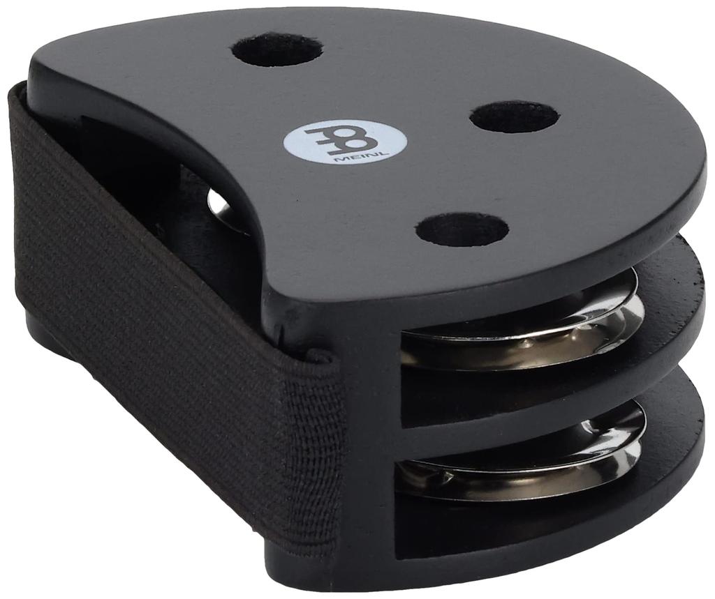 MEINL Percussion Foot Tambourine FJS2S-BK (Domestic Genuine Product) Black