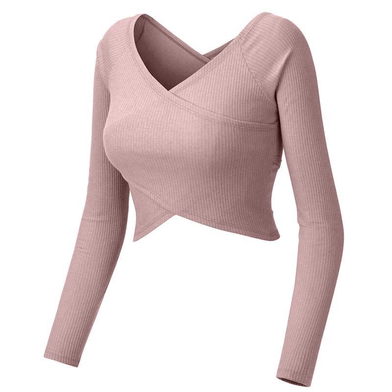 2022 Herbst/Winter Damen Langarm Fitness Yoga Tops - Koreanischer Stil, trendige T-Shirts