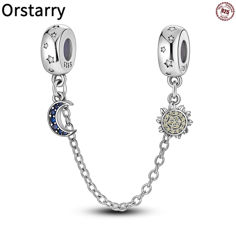New Copper Stars & Moon Sunflower Safety Chains Spacer Beads Charms Fit Original Bracelets Diy Jewelry