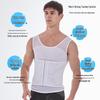 Men's Back-Support Waist Cincher: Mid-Row Buckle Body Shaper Vest