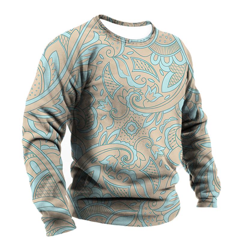 

Мужская футболка Барочная графика Модная футболка с принтом Уличная Футболка с круглым вырезом Повседневная одежда Оверсайз топ Мужская футболка для улицы Пуловер 6XL