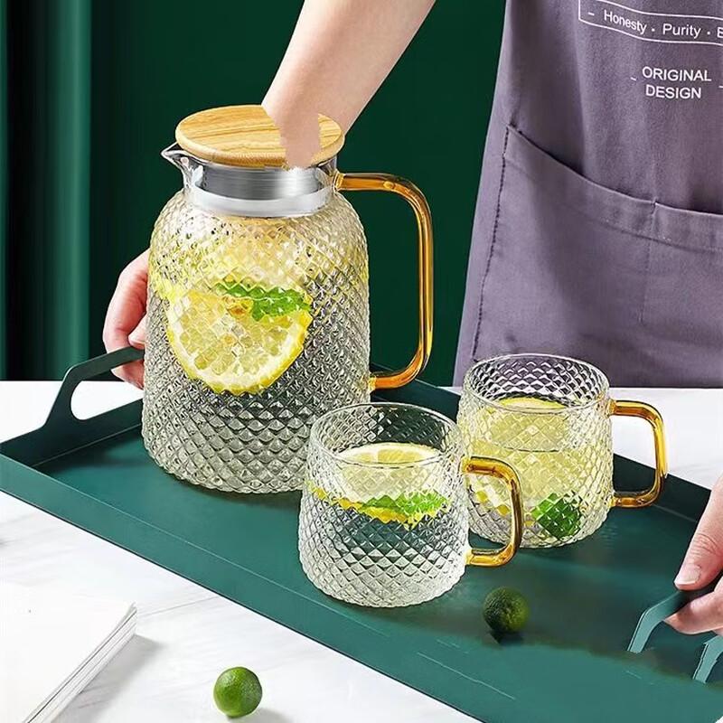 Glass Cold Water Pitcher Set
