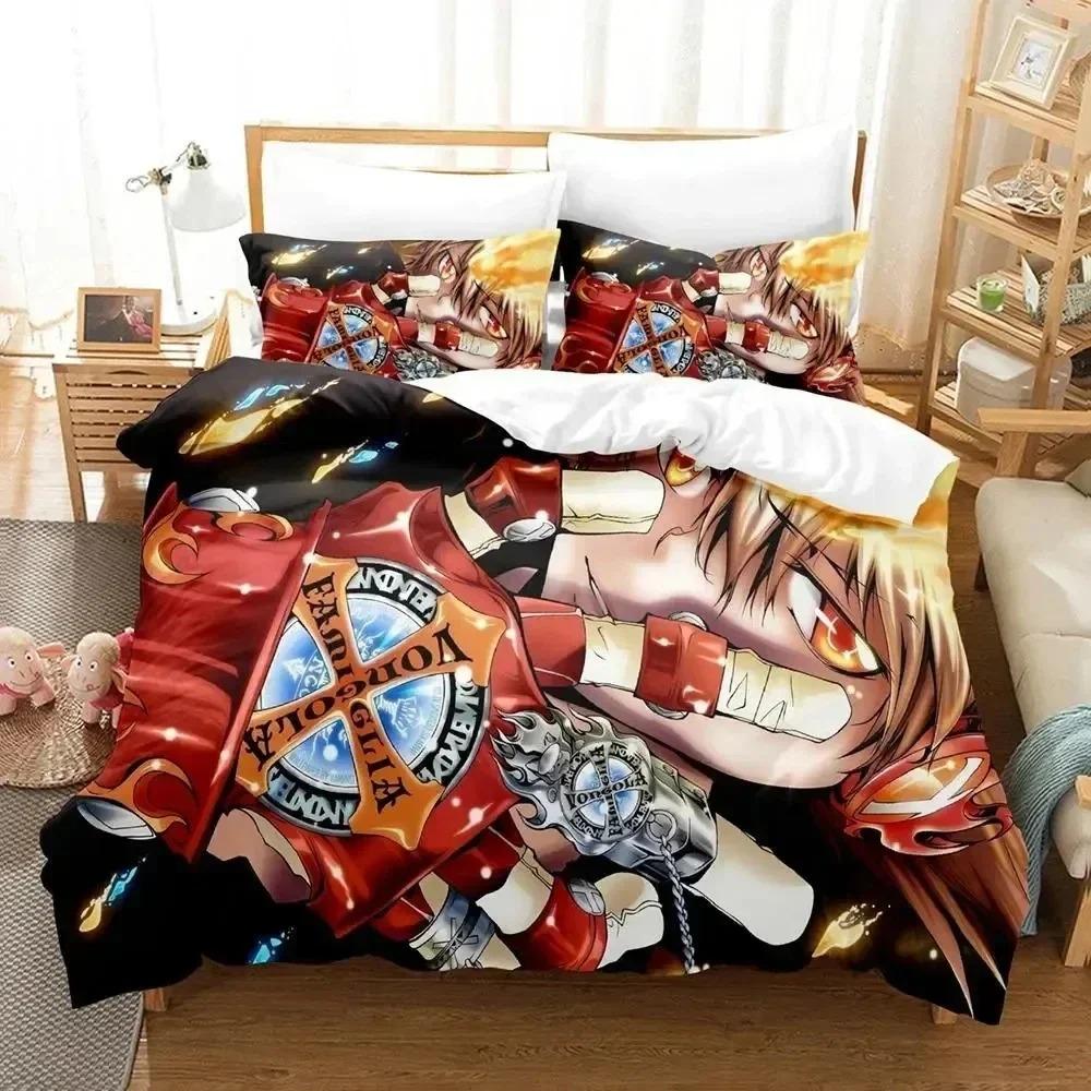 New Anime Hitman Reborn Bedding Set For Bedroom Soft Modern Bedspreads Comefortable Kids Duvet Cover Quilt Cover And Pillowcase