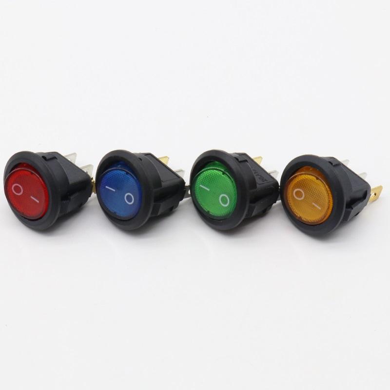 4 Stück Auto 220V Runder Kippschalter Punkt Boot LED-Licht Kippschalter SPST EIN/AUS Top Verkäufe Elektrische Bedienelemente