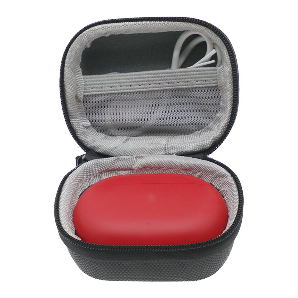 

Дорожный чехол для наушников EVA с карабином, держатель для чехла для наушников, маленький чехол на молнии для Beats Studio Buds/Beats Studio Buds+ чёрный