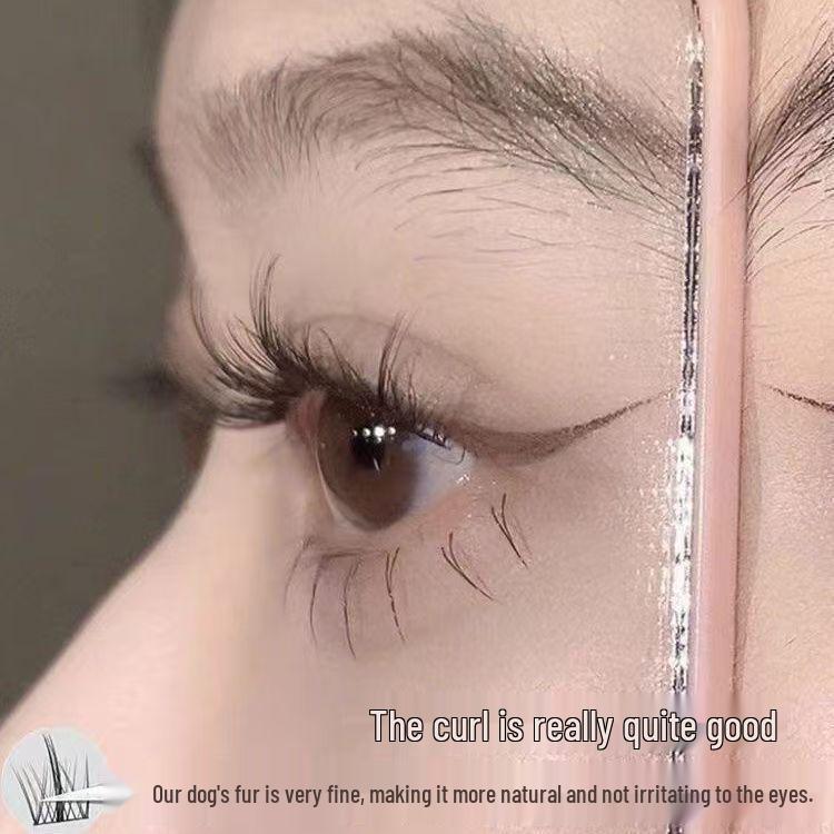 Lazy Person's Trilogy: Glue-Free False Eyelashes - Natural Clusters for Manga Look, High-Volume Beginner Lashes