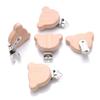 1Pcs Cute Animal Style Wood Natural Pacifier Chain Anti-Drop Beech Wood Dummy Clip DIY Essential Nipple Chain Accessories