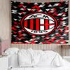 AC Milan Print Tapestry, Backdrop, Easy Setup, Ideal for Bedroom, Office & Living Room, with Aesthetic Wall Hanging Decor.