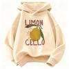 Y2k Retro Hoodie Kids Limon Cello Lemon Design Printed Children's Sweatshirt Hoody for Boys Girls Casual Hoodies Clothes