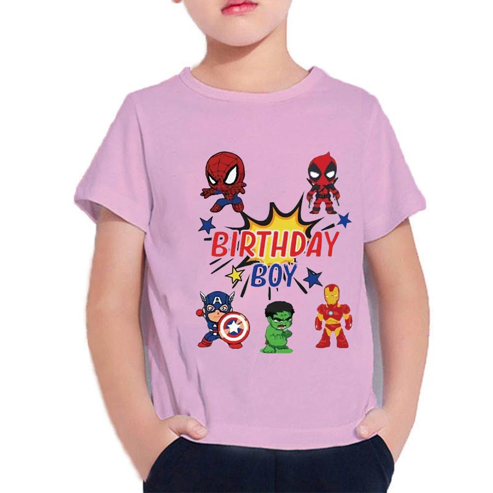 Футболка Marvel Супергерой Железный Человек Человек-Паук Халк Капитан Америка Дэдпул Q Печатная Уличная Удобная Футболка 140