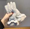 Winter Warm Touchscreen Gloves For Women With Thick Cotton Fleece For Cycling And Travel