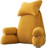 Corduroy Headboard Cushion: Soft Upholstered Lumbar Support & Neck Protection Pillow for Reading in Bed or Dorm