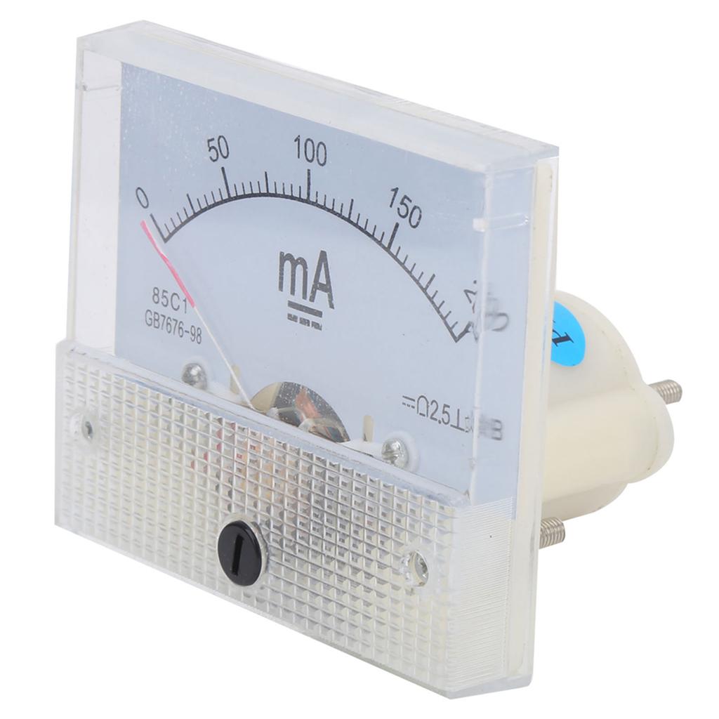 85C1 DC 0200MA Pointer DC Ammeter Head Ampere Meter Gauge Current Measuring Devices