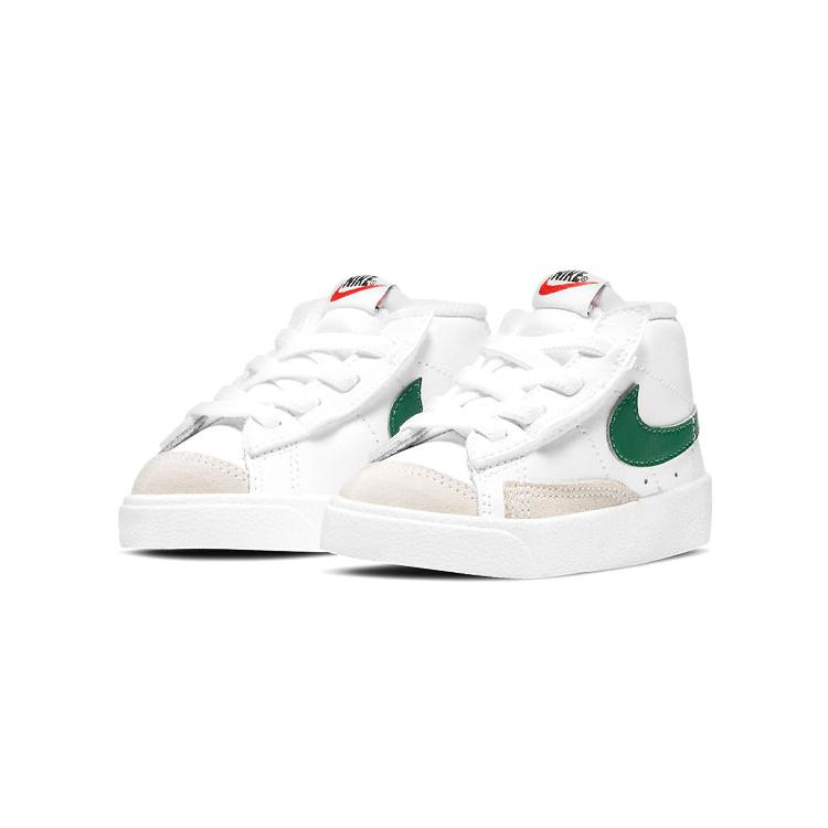 Nike Blazer Mid 77 Vintage Abrasion Resistant Abrasion Resistant Mid Top Skateboard Shoes White Green DA4088-115