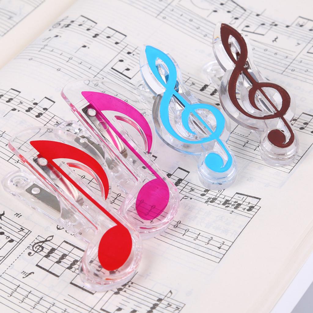 Book Paper Sheet Clip Big Size Spring Score Funny Music Paper Folder Clip Decor Musical Notation Clip Music Page Holder
