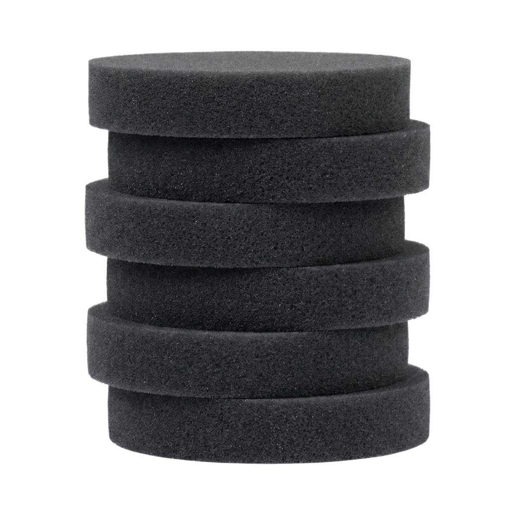 12pc Round Edge-Free Waxing Sponge Pads Car Care Polishing Cleaning Sponges for Automotive Detailing and Maintenance