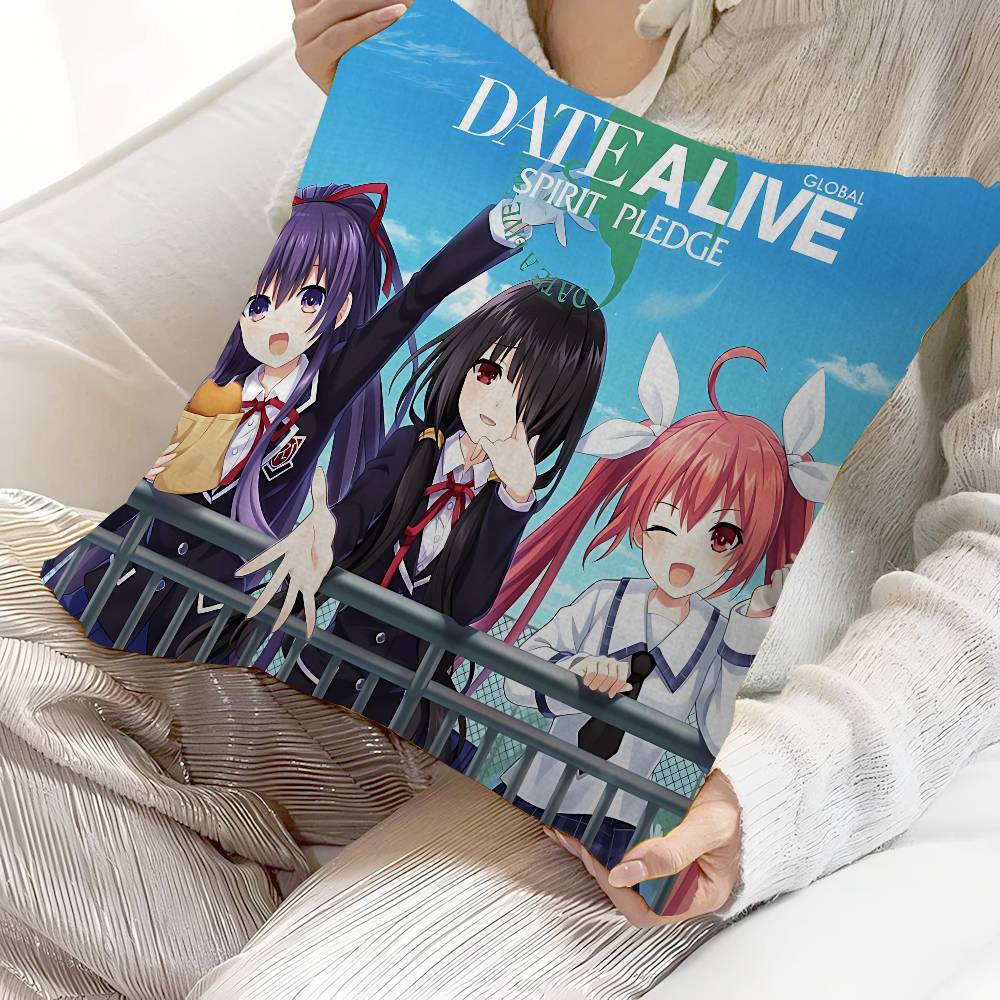 Date A Live Anime Pillow Gift Home Office Decoration Pillow Bedroom Sofa Car Cushion Coverpillow Case