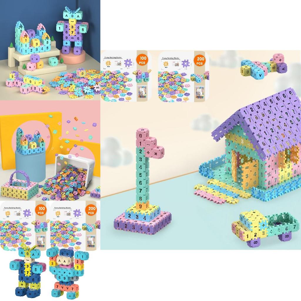 Colorful Macaron Building Blocks Fun And Educational Toy For Children 100pcs Bag