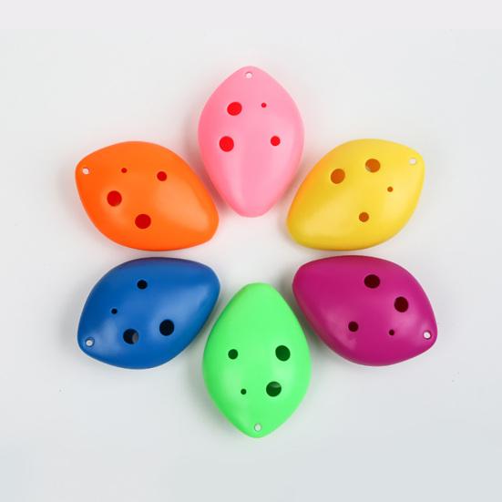 Professional 6 Holes Plastic Treble C Ocarina Flute Kids Musical Instrument