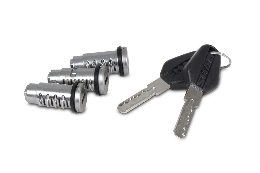 SHAD D1TRBOR Motorcycle TERRA Dedicated Key Cylinder, Set of 3
