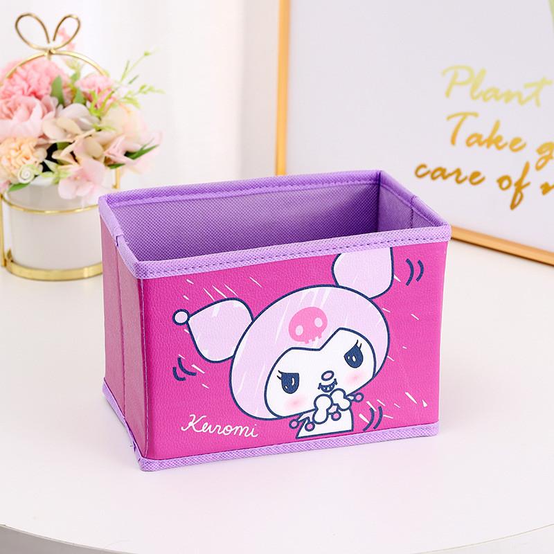 Hello Kitty Kuromi Cinnamoroll My Melody Muster Faltbare Schreibtisch-Aufbewahrungsbox Für Büro Und Schule