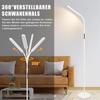 Lampadaire - NETTLIFE - Lampadaire LED 11W - Dimmable - 3000–6500K réglable - 360° rotatif