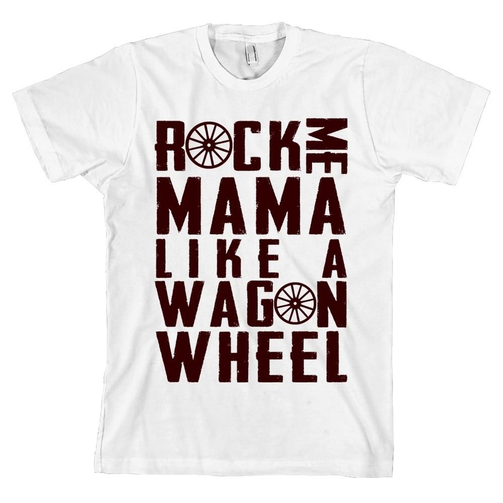 Rock Me Mama Like A Wagon Wheel Bella + Canvas Country Music Party Tee Unisex T-Shirt XXL