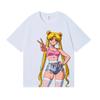 Sailor Moon T-shirt in Japanese style, classic, high-quality streetwear, men's and women's, new summer 2026 collection.