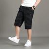 Men's Cargo Shorts Casual Summer Shorts Cotton Camouflage Print Elastic Waistband Loose Fit Lightweight Breathable Short Pants