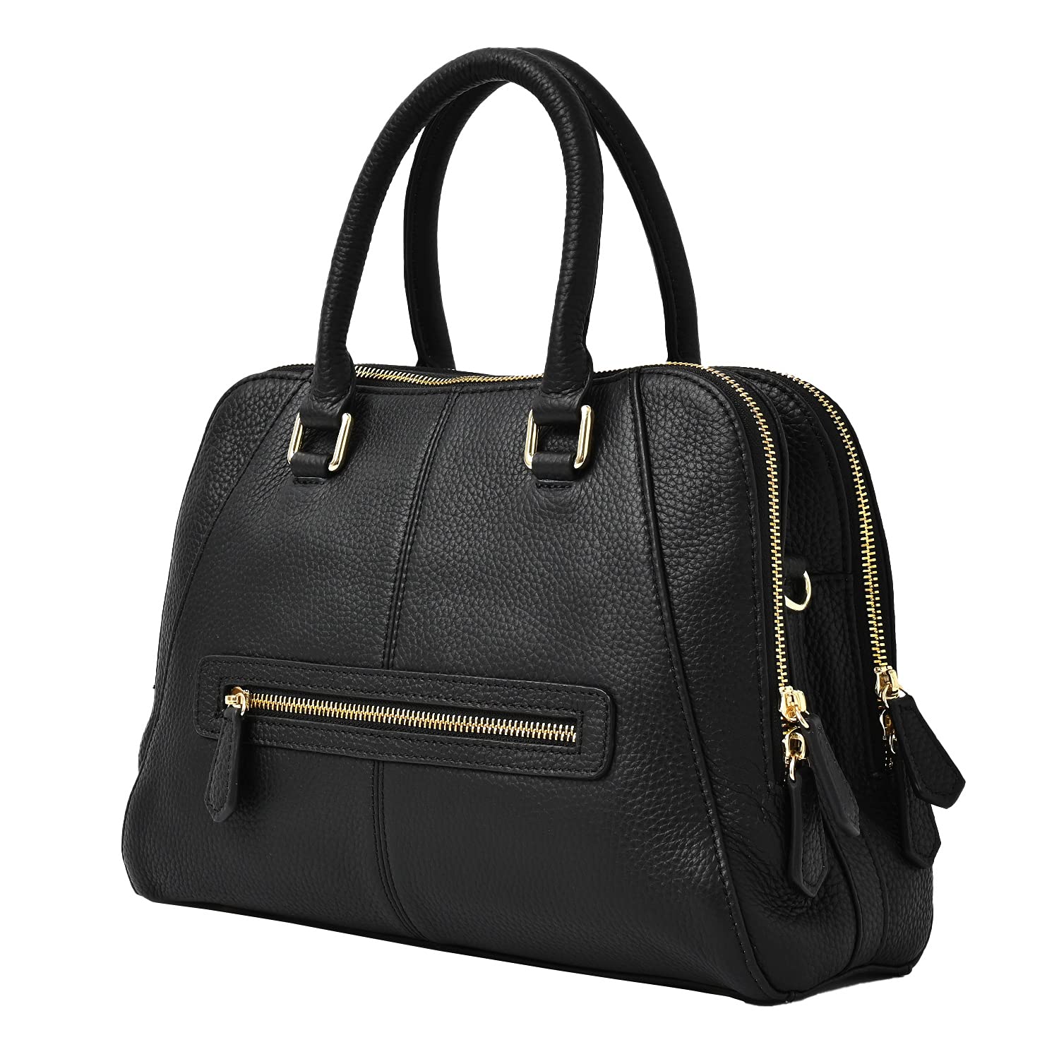 

Genuine Leather Shoulder Bag for Crossbody Petit Claude Black [Notre Favori] Women, Leather, Richet, чорний