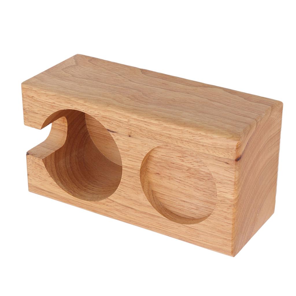 Coffee Tamper Holder Beech Distributor Storage Rack Coffee Bar Accessories for 58mm Tamper Wood