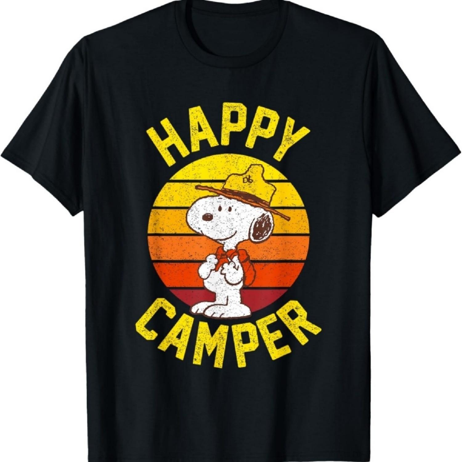 Peanuts Happy Camper Snoopy T-Shirt S