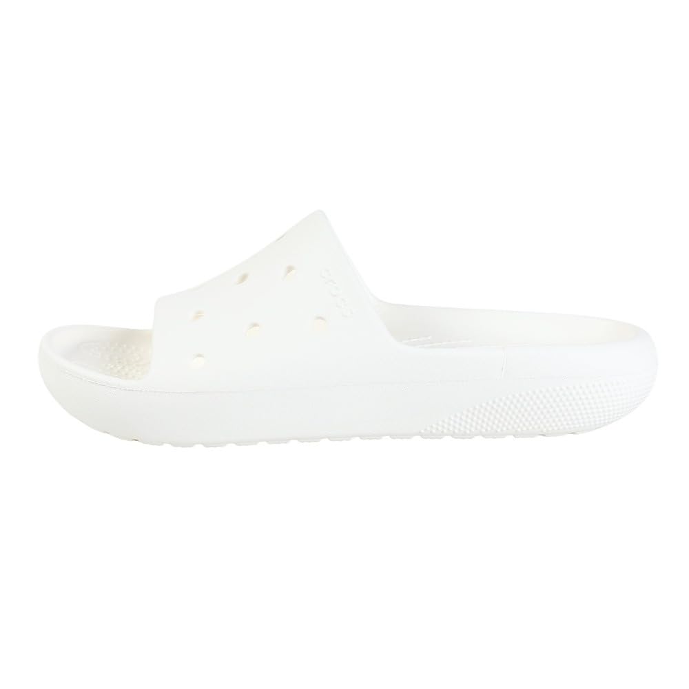 Crocs Classic Slide Shower Easy to Care for Size and 2.0 Sandals, White, 209401-100, Sandals, Lightweight, Quick-Drying, (White, 24.0, Men's Women's)