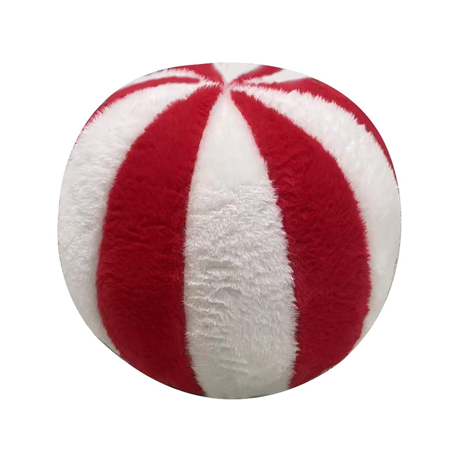 

Плюшевая подушка Веселая полосатая подушка Круглая подушка Праздничное украшение Подушка для дивана One Size