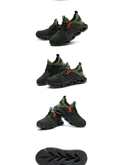 Steel Toe Breathable Safety Shoes, Anti-Smash, Anti-Puncture, Insulated, Durable & Comfortable for Long Standing