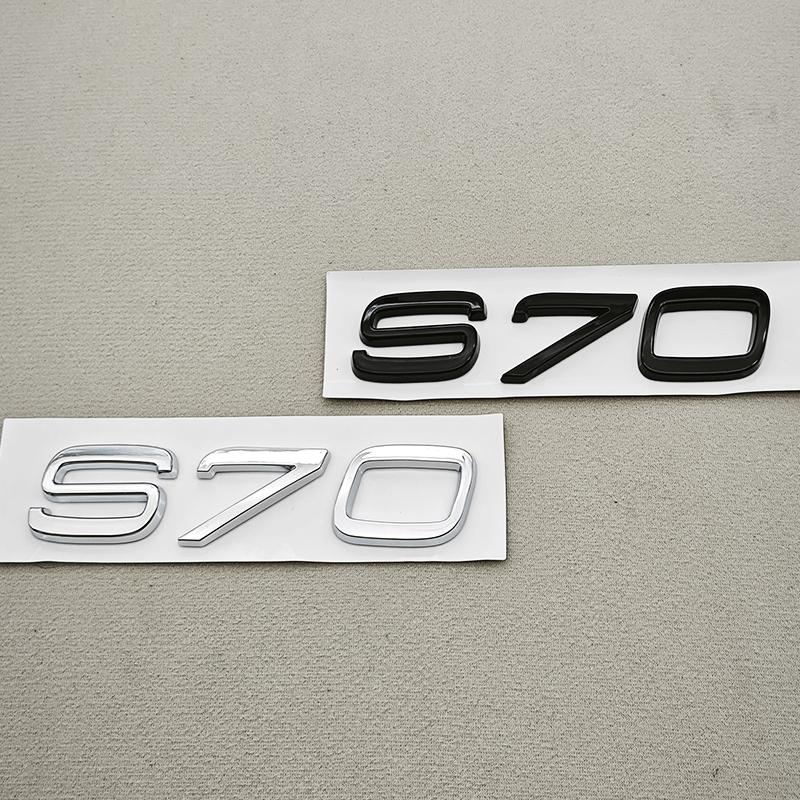 3D ABS Car Letters XC70 S70 V70 Logo Rear Trunk Badge Emblem Decals For Volvo XC70 S70 V70 Exterior Accessories