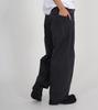 Beoteunseoul Side Big Pocket Curved Washed Cotton Pants (Dark Gray)